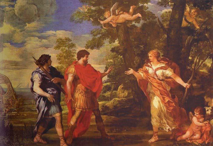 Pietro da Cortona Venus as Huntress Appears to Aeneas oil painting image